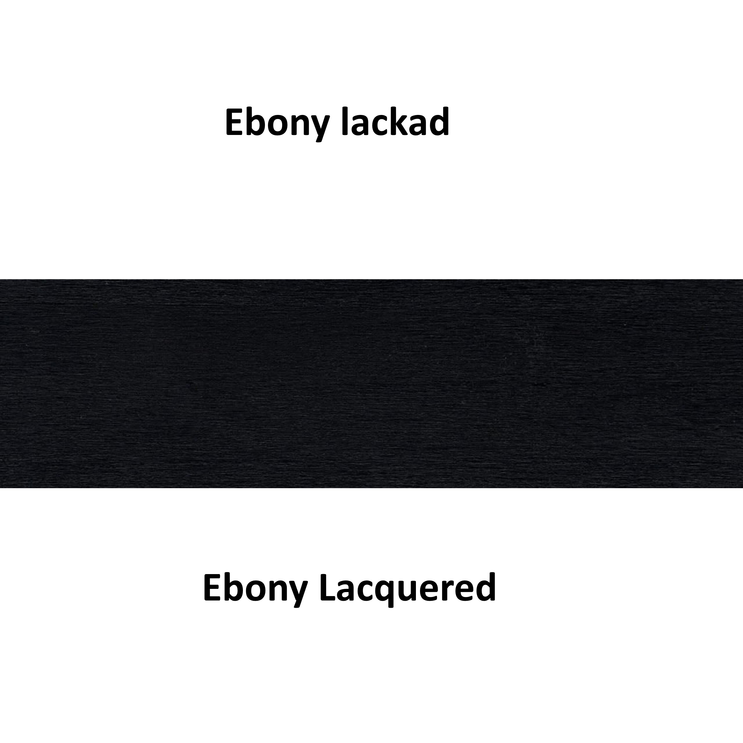 Ebony Lacquered / Ebony svart lackbetsad